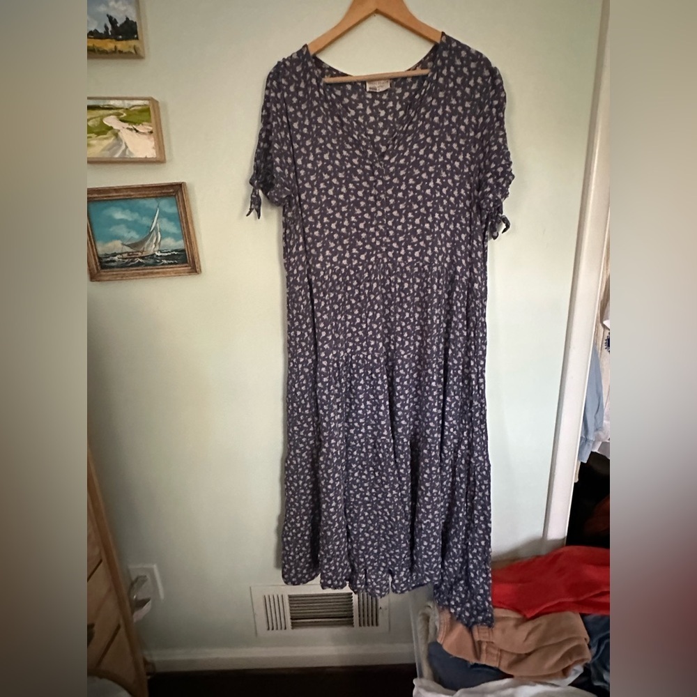 Indigo Dreams dress Floral Blue Dress - Picture 8 of 11